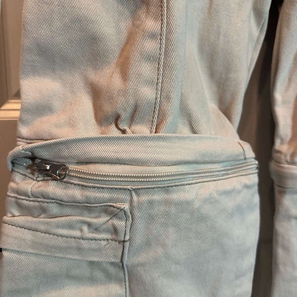 Pacsun Men's Baggy Cargo Convertible Utility Jeans Skater Outdoors Y2K Sz 28x30 - Picture 3 of 8